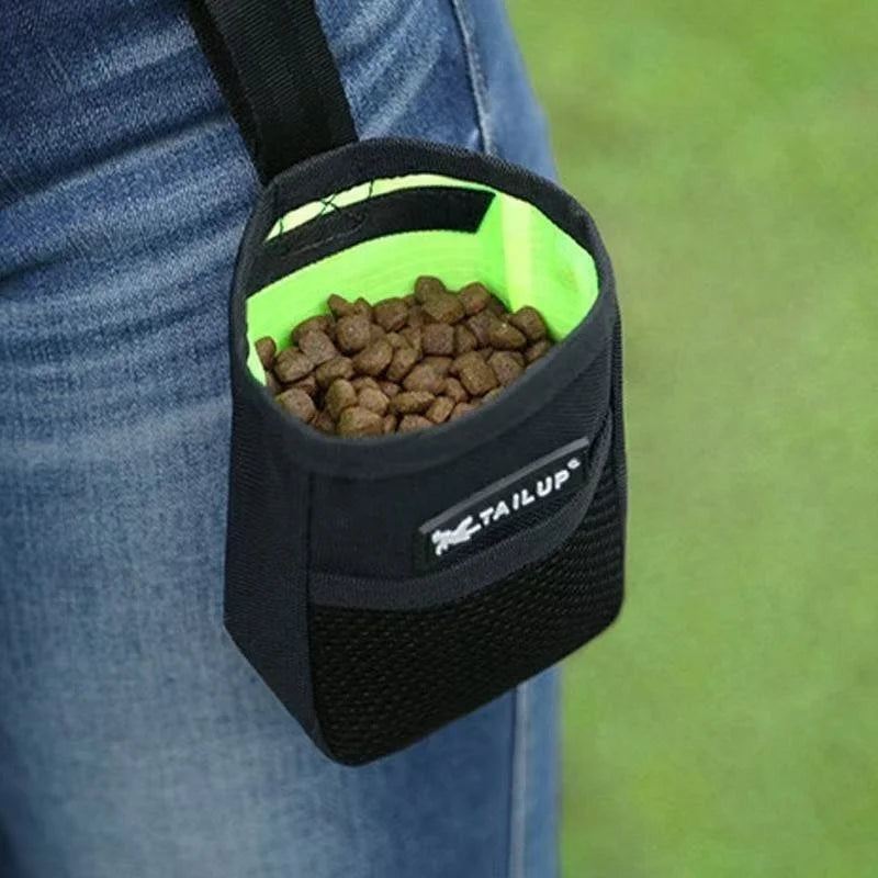 Portable Dog Training Treat Bag Large Capacity Snack Waist Bag for Dog Training