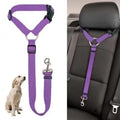 2-in-1 Dog Car Safety Belt & Harness Adjustable Nylon Seat Belt Leash for Dogs