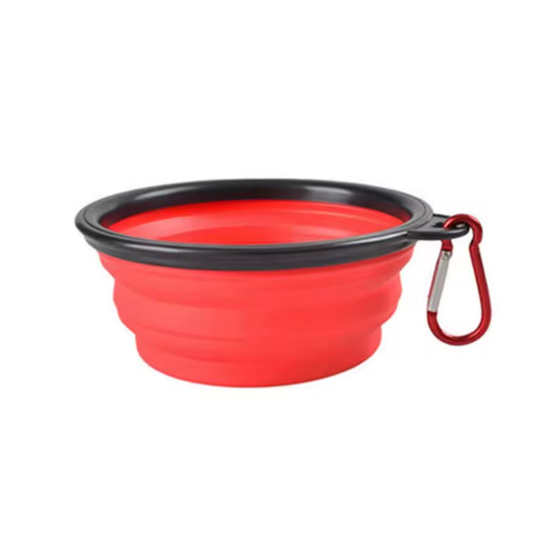 Collapsible Pet Travel Bowl Portable Silicone Food & Water Bowl for Cats & Dogs
