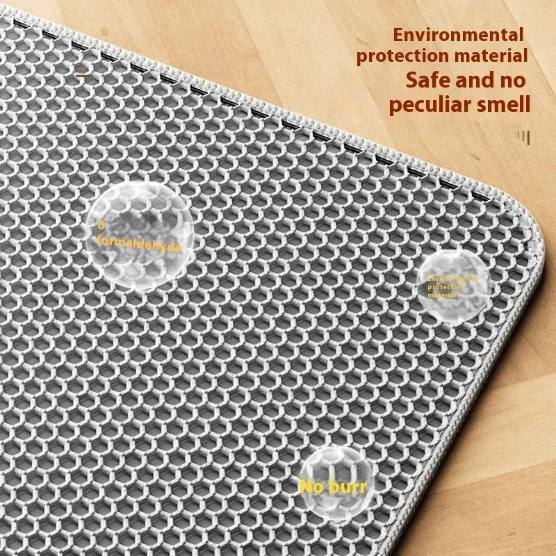 Premium Large Cat Litter Mat Waterproof Double Layer Non-Slip Washable Trapper 90x60cm