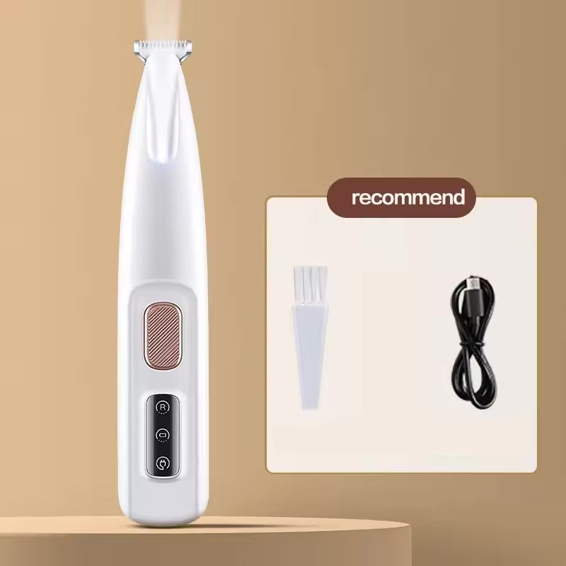 LED Pet Paw Hair Trimmer Waterproof Professional Dog Grooming Clipper with Wide Blade