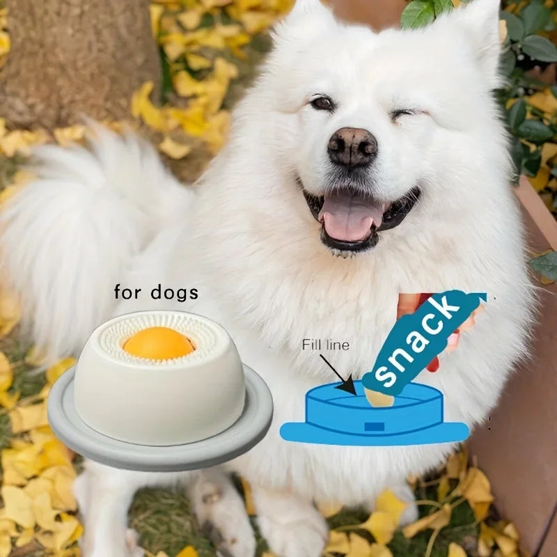 Interactive Dog Lick Toy Slow Feeder Food Dispenser Training Enrichment Toy for Dogs & Cats