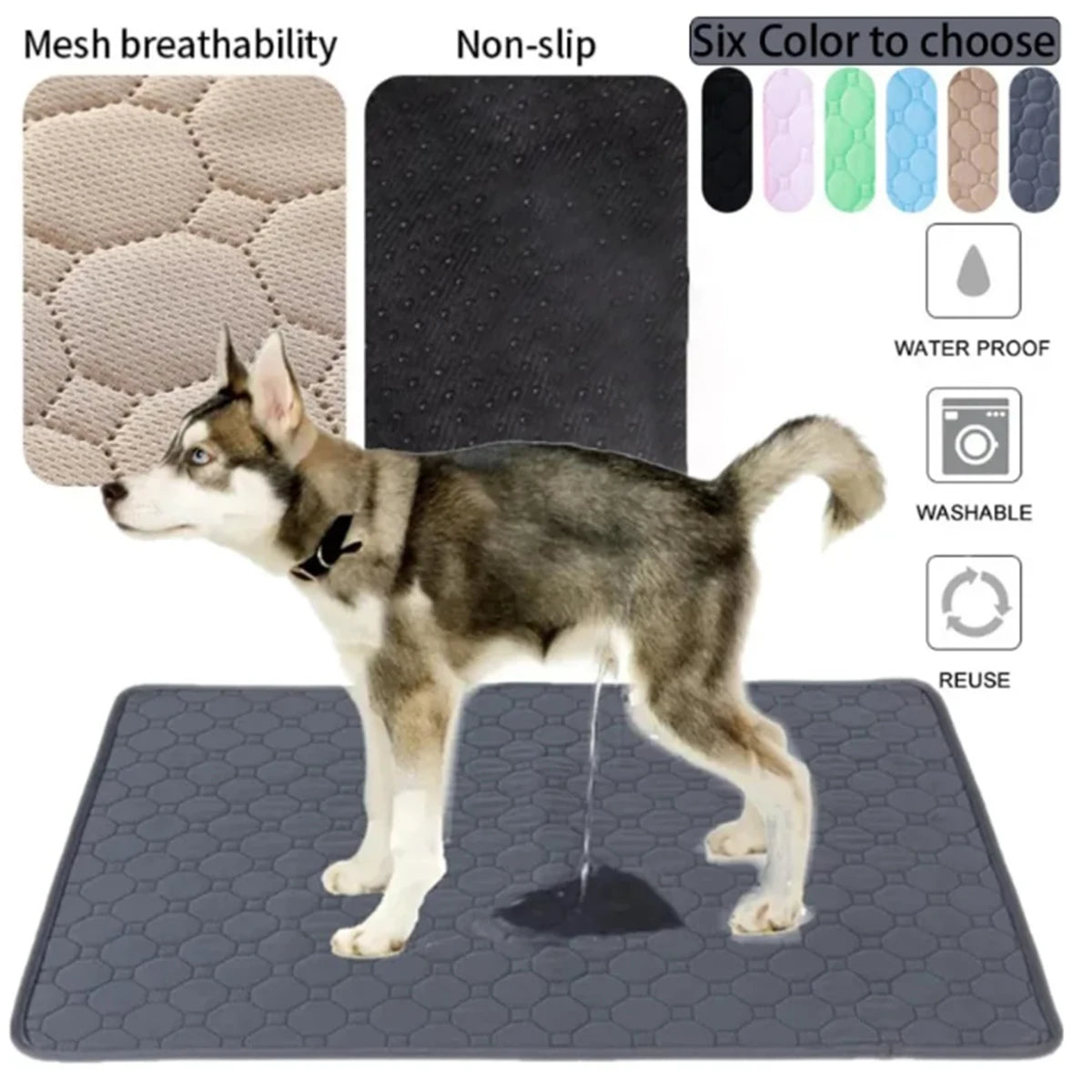 Waterproof Absorbent Pet Training Mat Non-Slip Floor Sofa Protector for Puppies & Cats