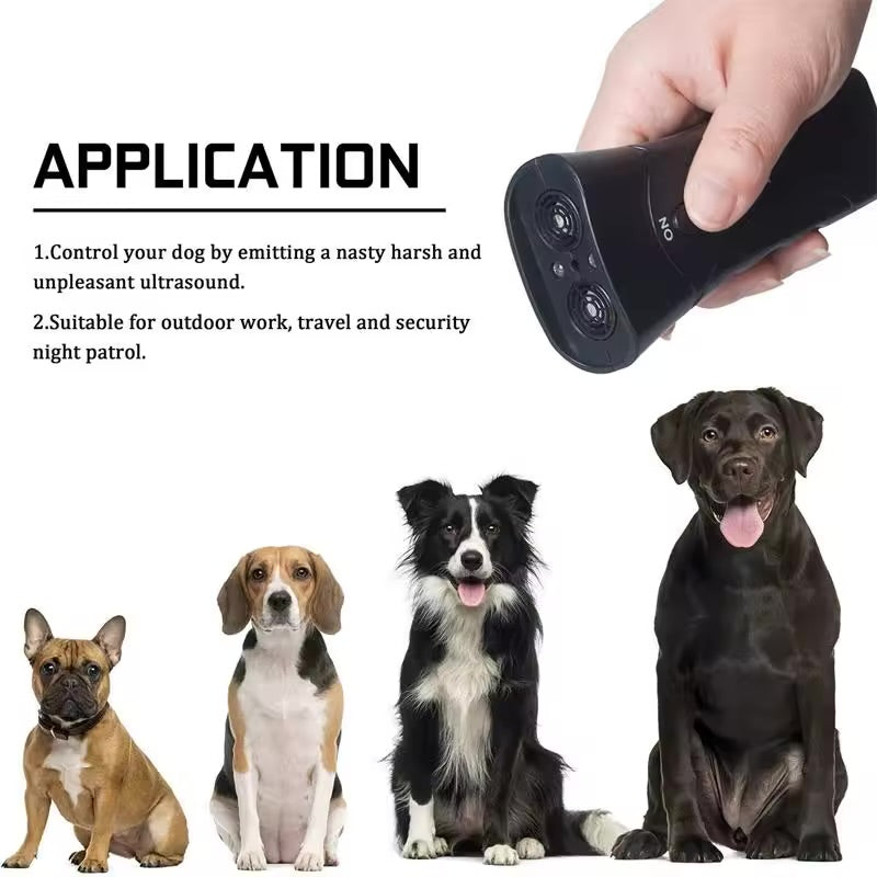 LED Ultrasonic Dog Repeller & Anti Barking Device Laser Training Tool for Dogs