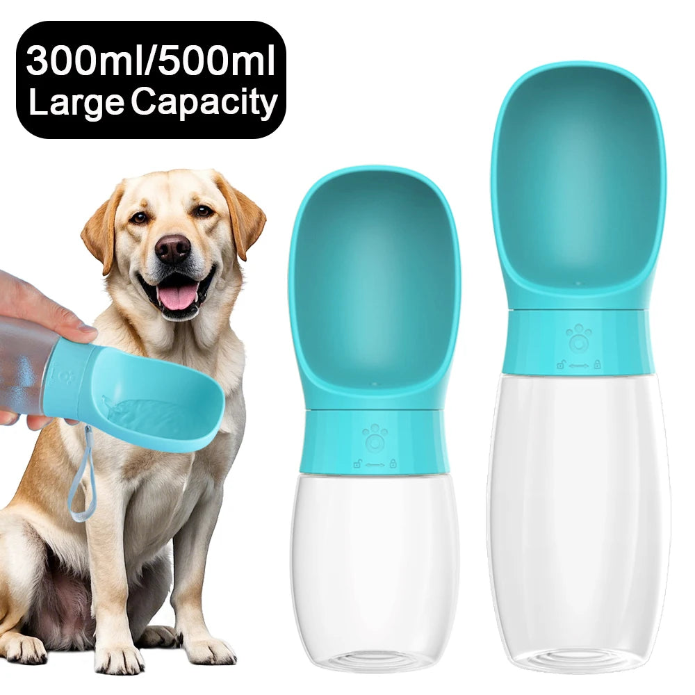 “Portable Dog Water Bottle & Travel Bowl — 500ml Leak-Proof Dispenser for Walks & Hiking”