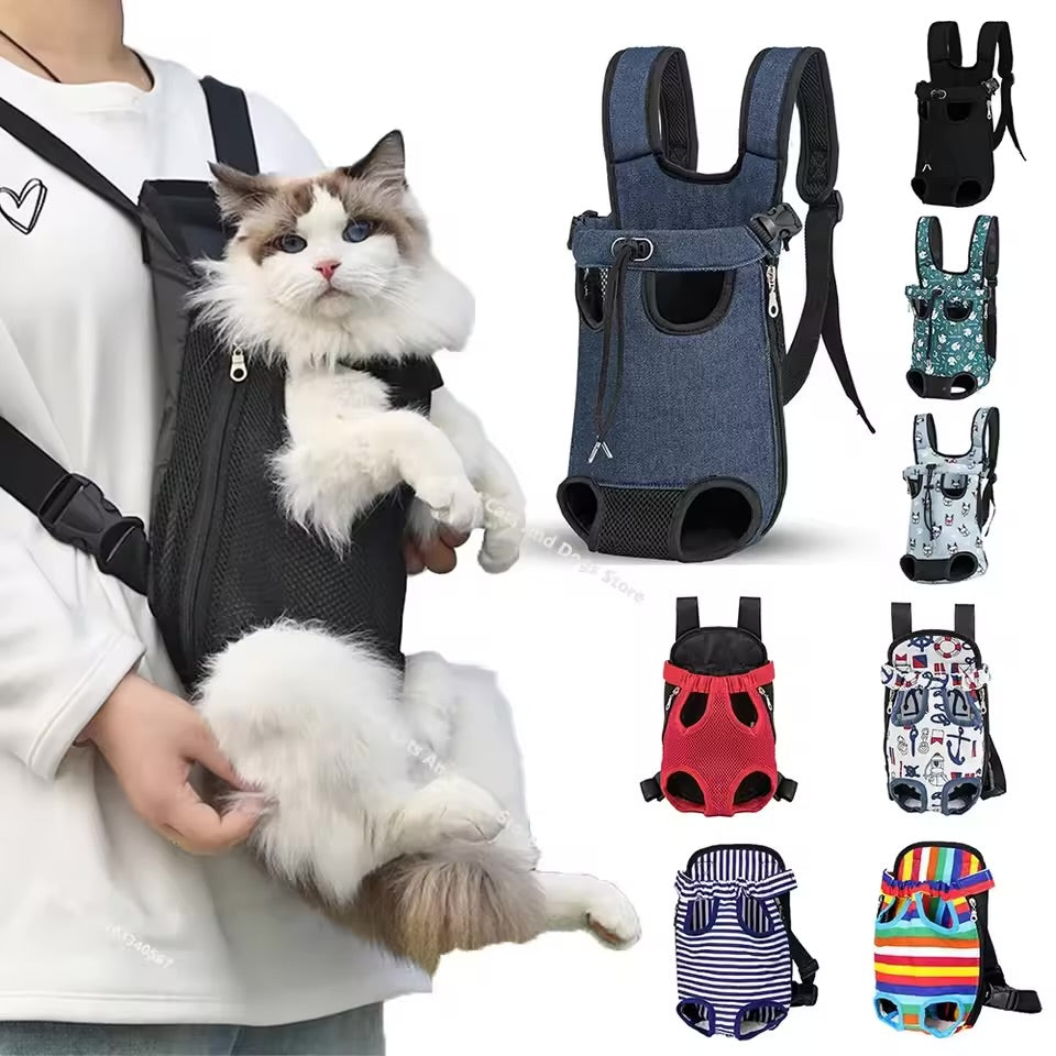 Portable Pet Travel Carrier Bag Breathable Backpack Tote for Cats & Dogs