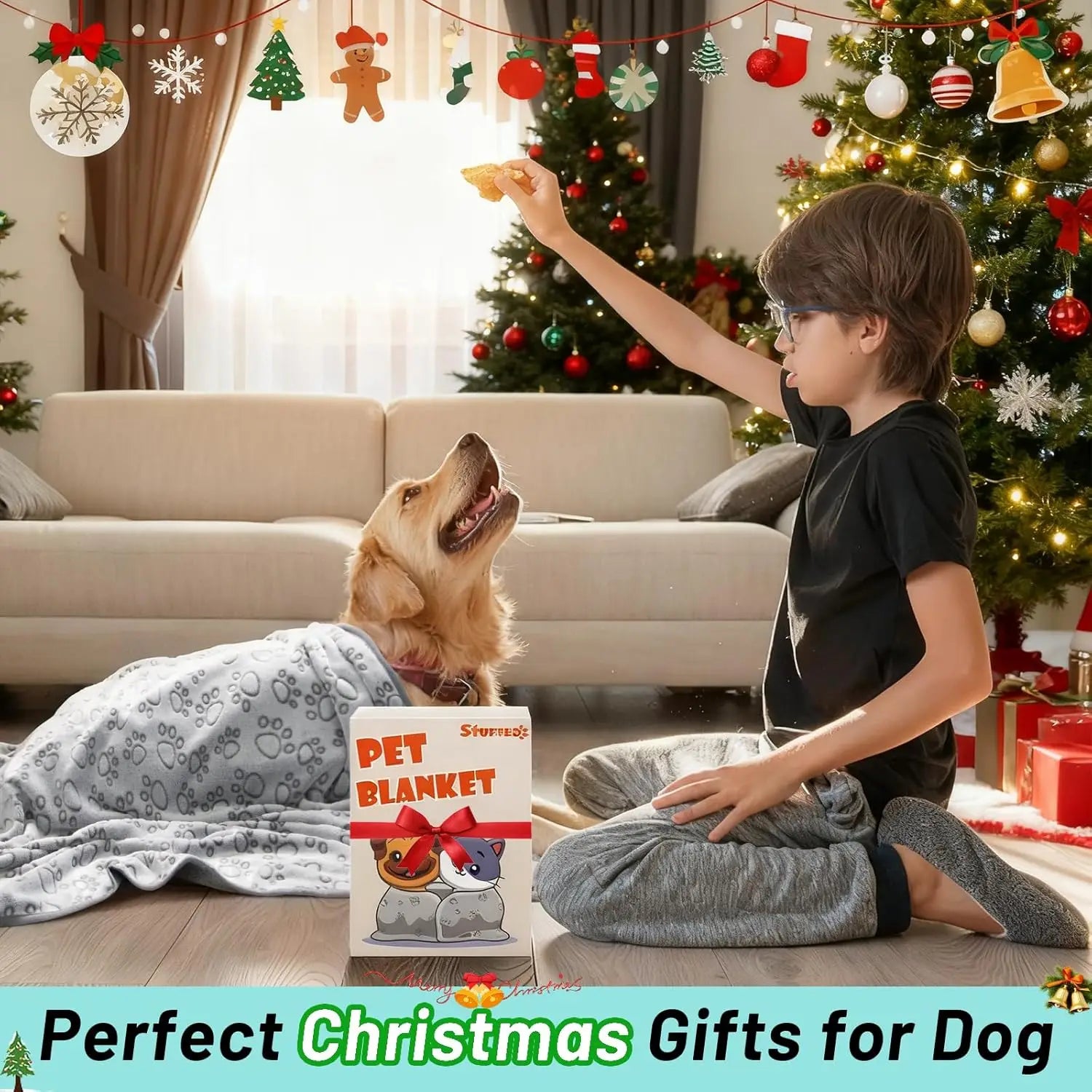 Premium Soft Pet Blanket Washable Cozy Blanket for Cats & Dogs of All Sizes