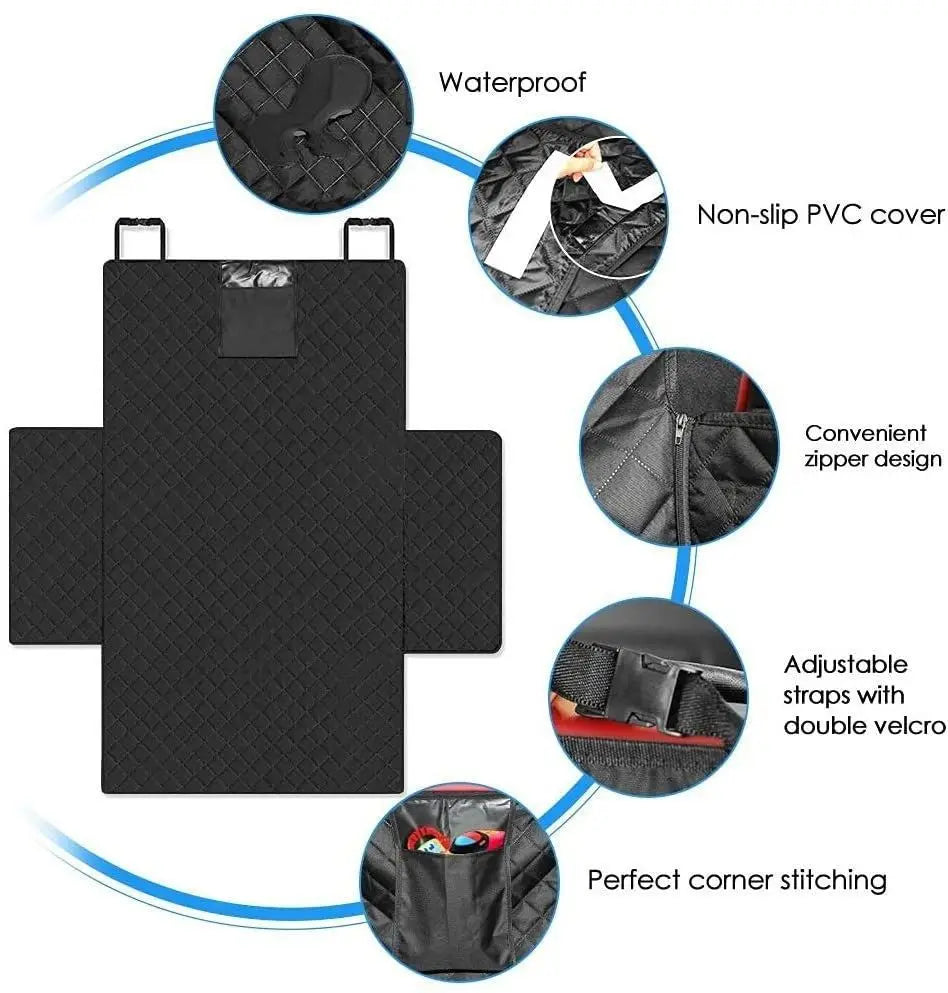 Waterproof Dog Car Seat Cover Heavy Duty SUV Back Seat Protector
