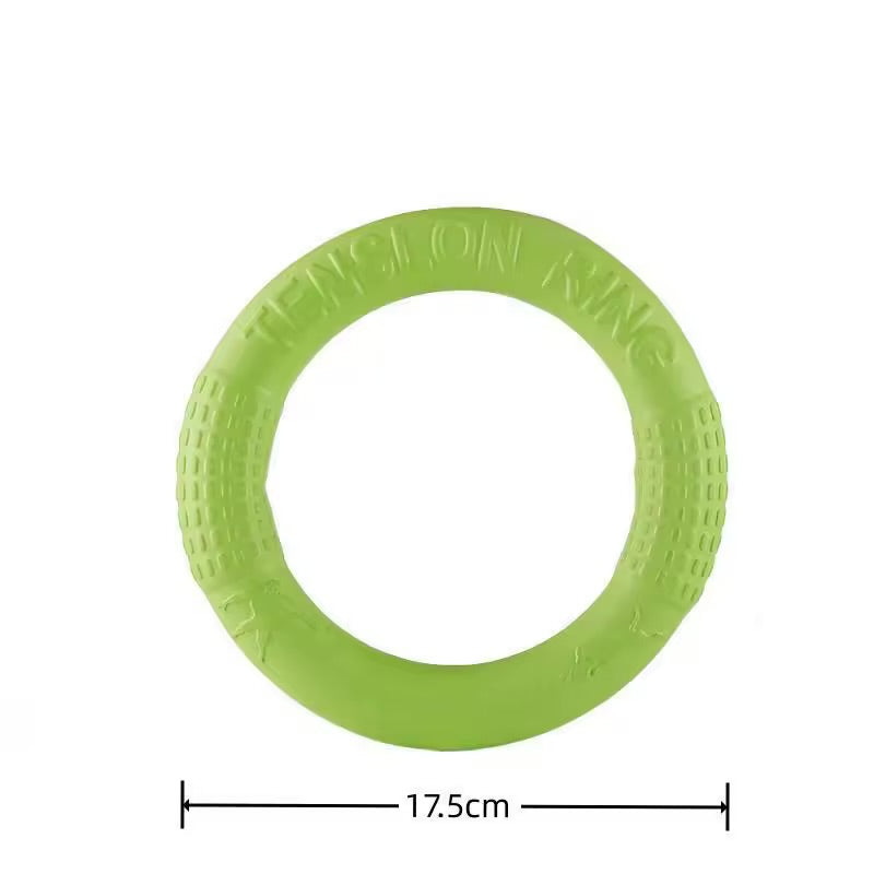 EVA Dog Flying Disc Toy lnteractive Training Ring Puller for Active Dogs