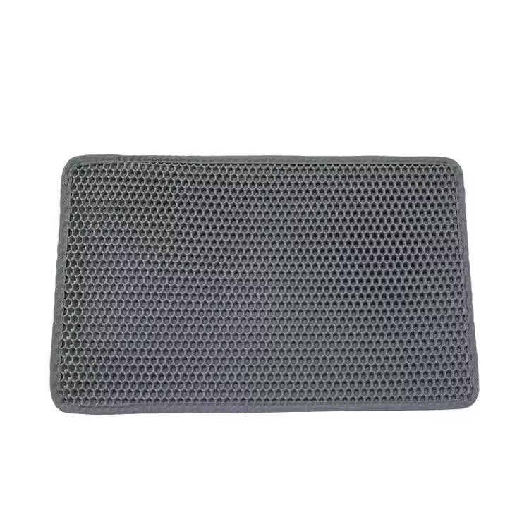 Double Layer Cat Litter Mat Waterproof Non-Slip Trapping Mat for Litter Box