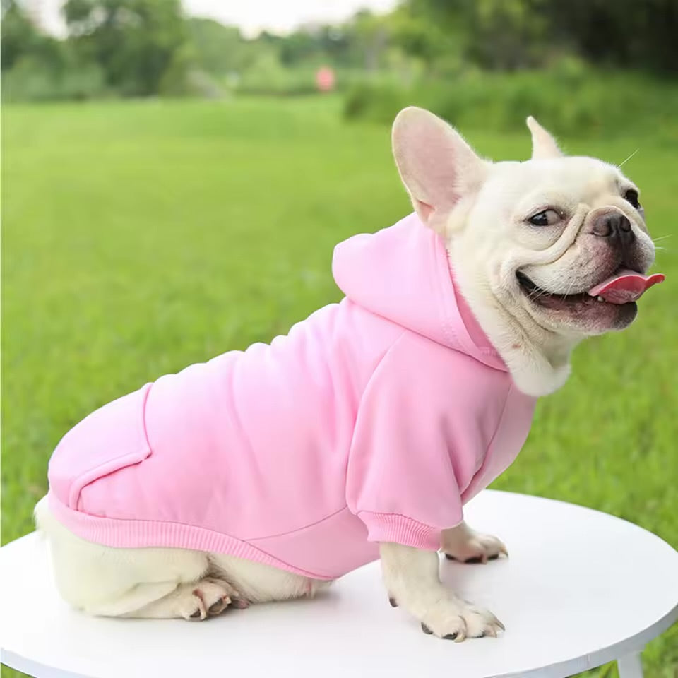 Hooded Dog Sweater Thickened Warm Winter Hoodie for Small Dogs & Cats