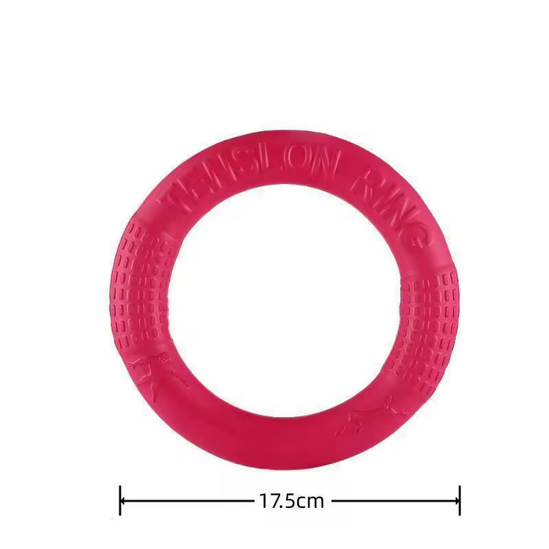 EVA Dog Flying Disc Toy lnteractive Training Ring Puller for Active Dogs