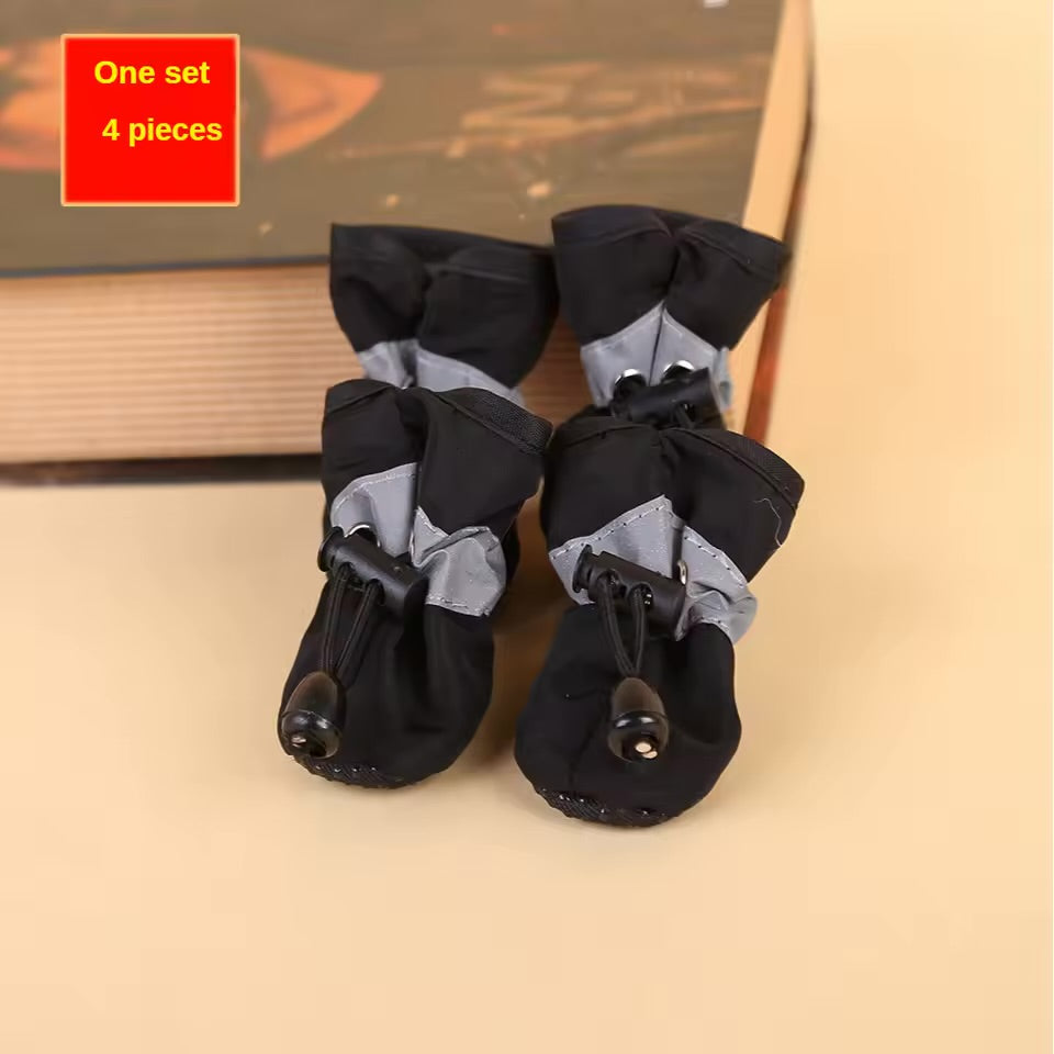 Waterproof Dog Rain Boots Non-Slip Protective Paw Shoes for Small Dogs