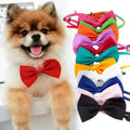 Adjustable Pet Bow Tie Collar Necklace Cute Accessory for Dogs & Cats