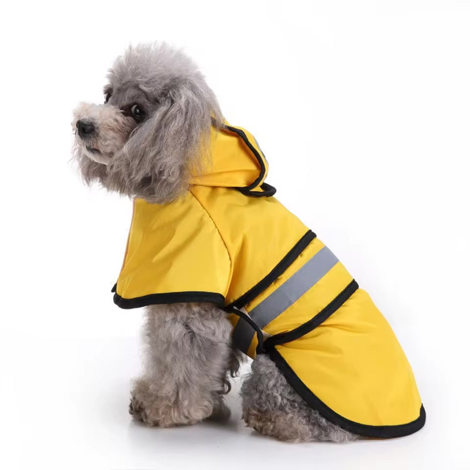 Waterproof Dog Raincoat Adjustable Windproof Rain Jacket for Dogs
