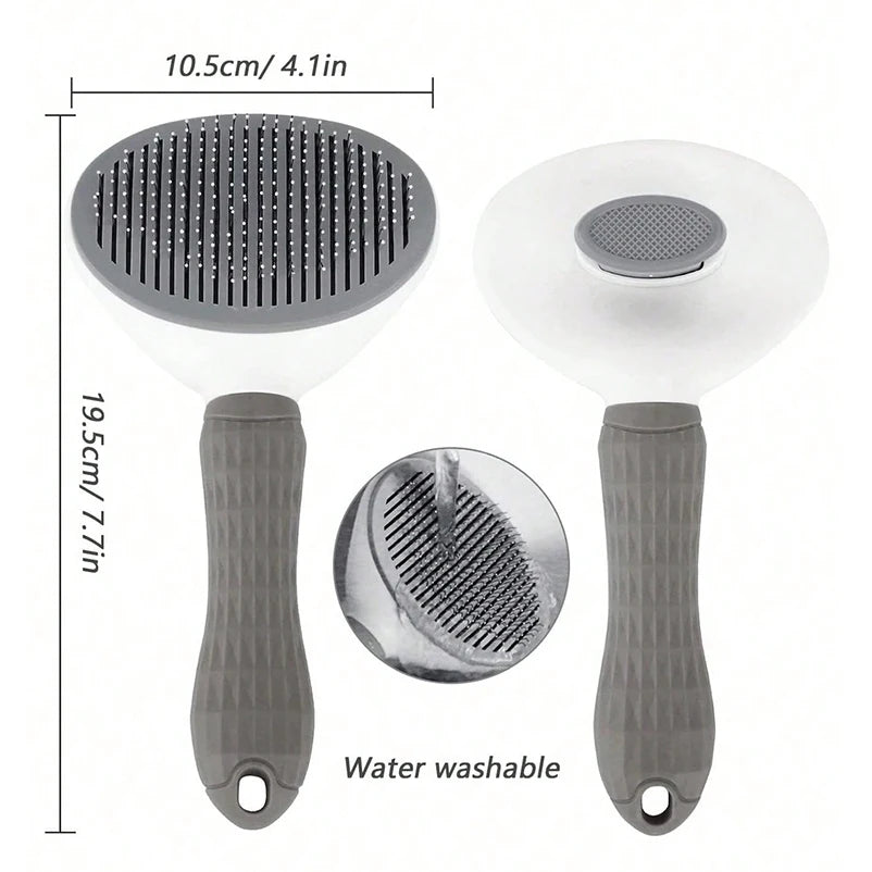 Pet Hair Removal Comb Effective Floating Hair Cleaning Brush for Dogs & Cats