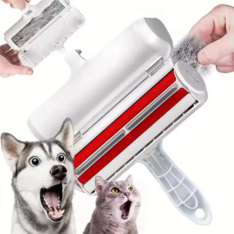 Self Cleaning Pet Hair Remover Roller One Hand Lint Roller for Dog & Cat Hair