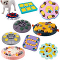 Interactive Dog Puzzle Slow Feeder Bowl IQ Food Dispenser Game for Dogs & Cats