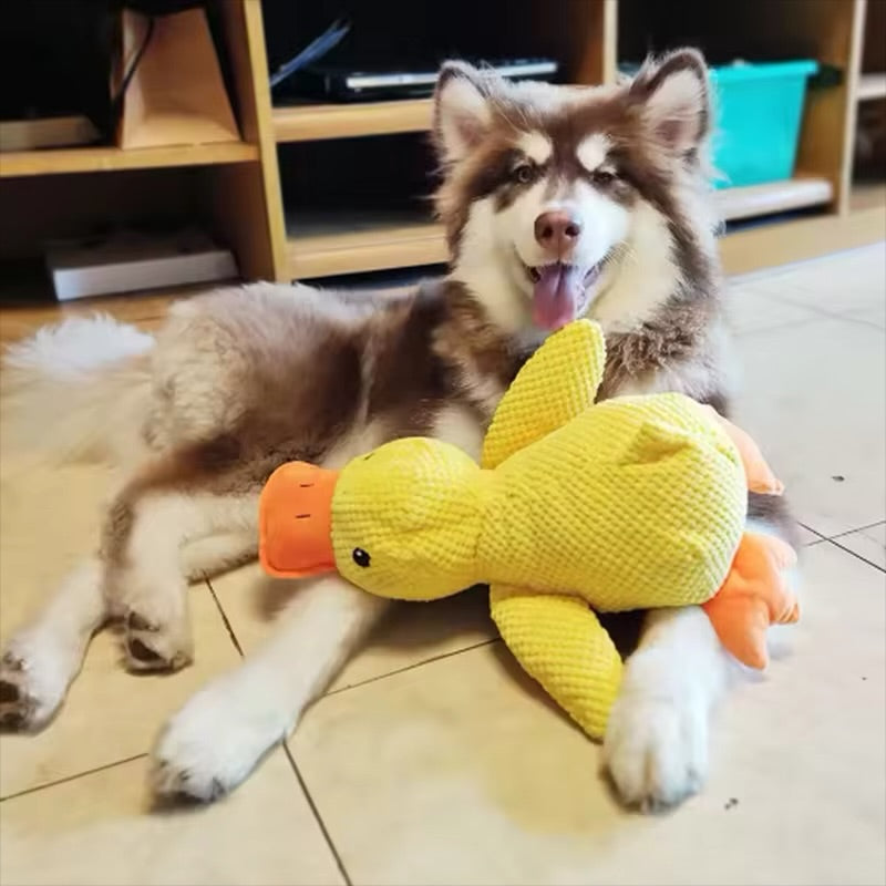 Cute Duck Plush Dog Toy Stress Relief Hugging Doll for Dogs & Puppies