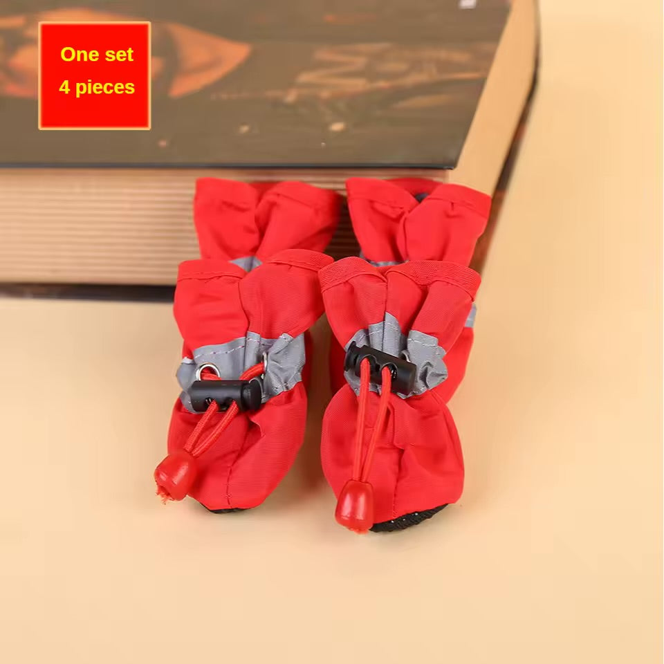 Waterproof Dog Rain Boots Non-Slip Protective Paw Shoes for Small Dogs