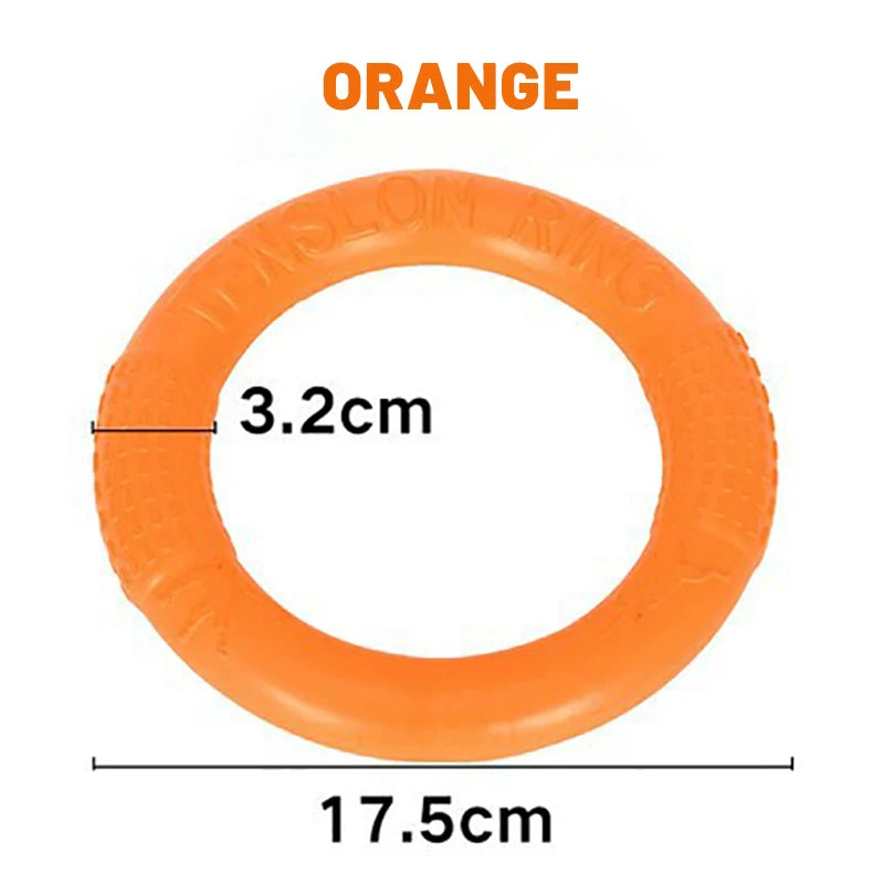 EVA Dog Flying Disc Toy lnteractive Training Ring Puller for Active Dogs