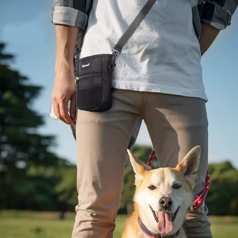 Portable Dog Training Treat Bag Large Capacity Snack Waist Bag for Dog Training