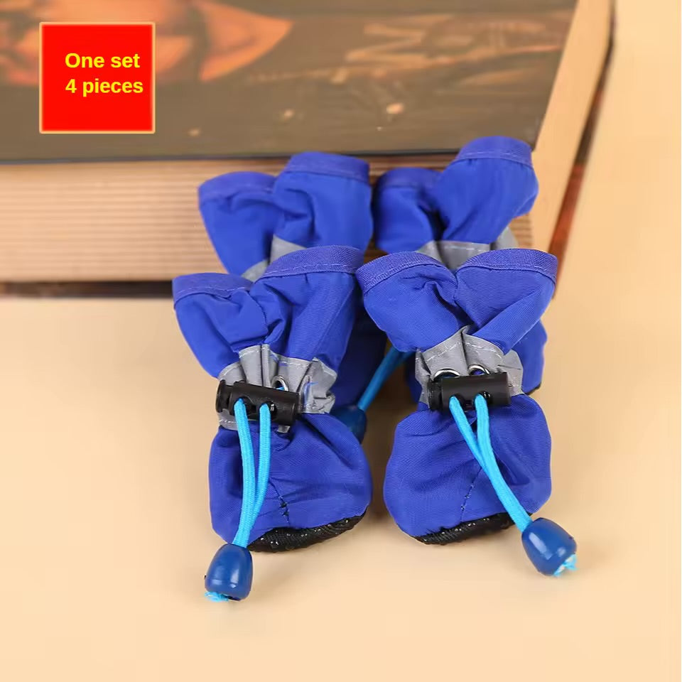 Waterproof Dog Rain Boots Non-Slip Protective Paw Shoes for Small Dogs
