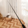 Extra Long 1.8M Telescopic Cat Fishing Rod Scratch Resistant Feather Wand Toy for Cats