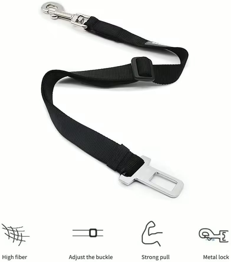 Adjustable Pet Car Safety Belt Universal Harness Seat Belt Clip for Dogs & Cats