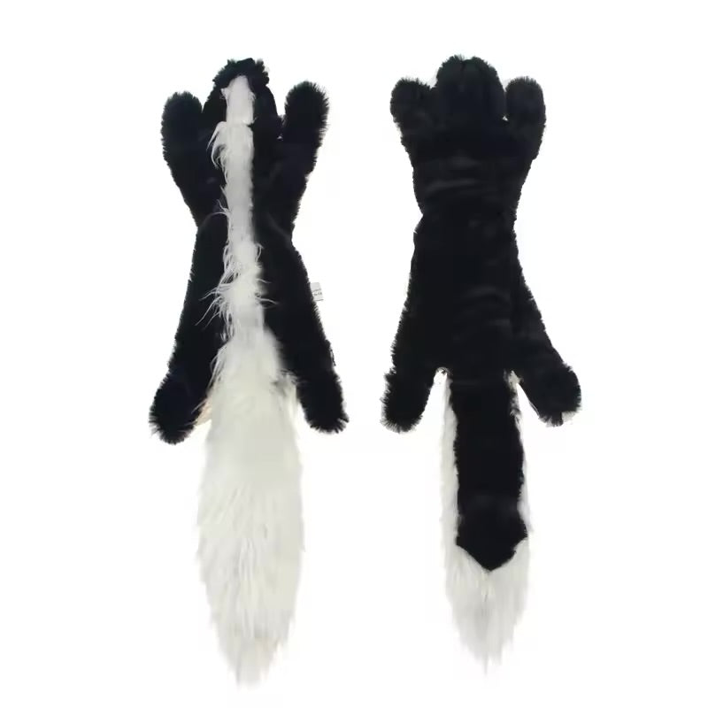 45cm Simulated Animal Plush Dog Toy No Stuffing Squeaky Crinkle Chew Toy for Dogs