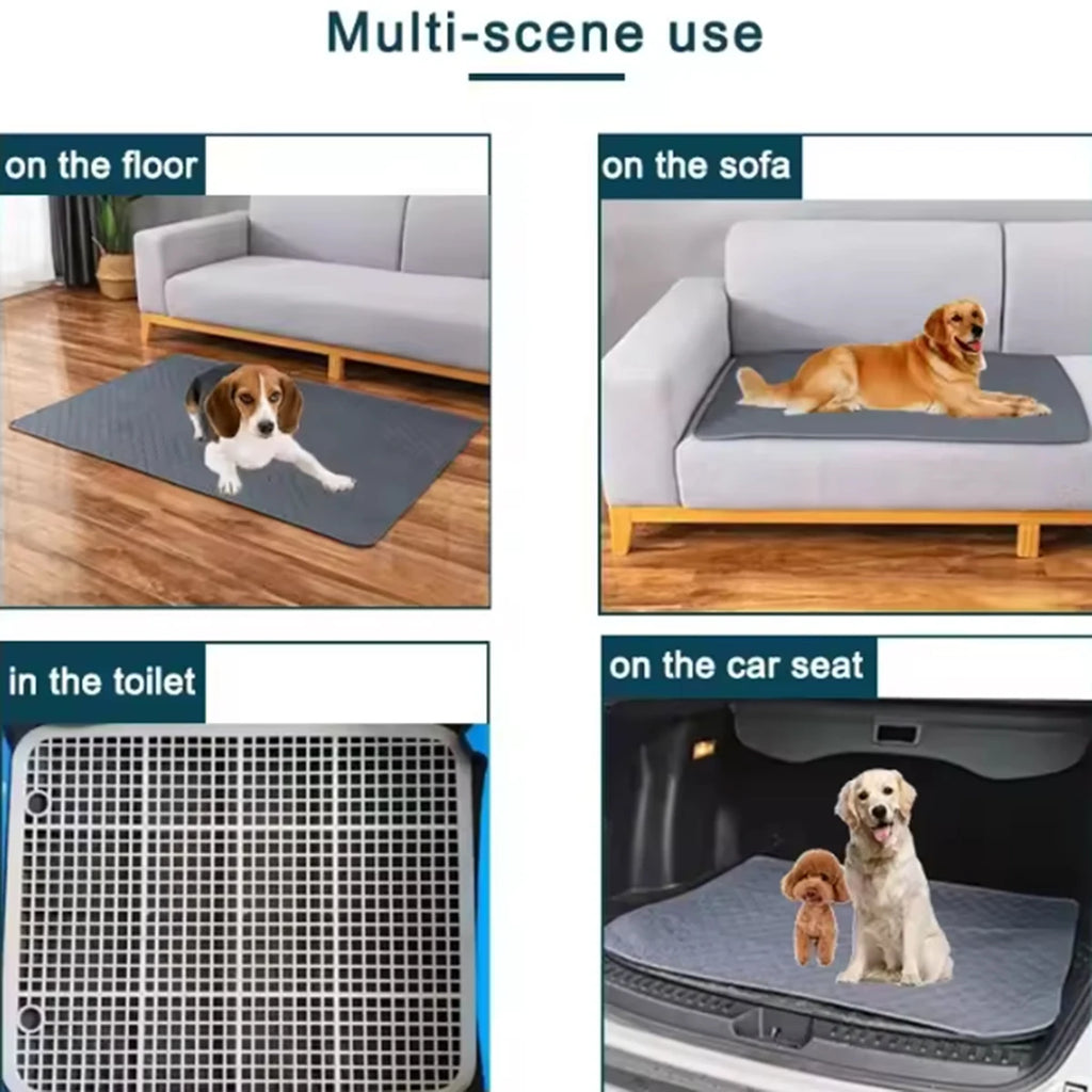 Waterproof Absorbent Pet Training Mat Non-Slip Floor Sofa Protector for Puppies & Cats