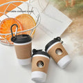 Portable Dog Poop Bag Dispenser Creative Coffee Cup Design Outdoor Waste Storage