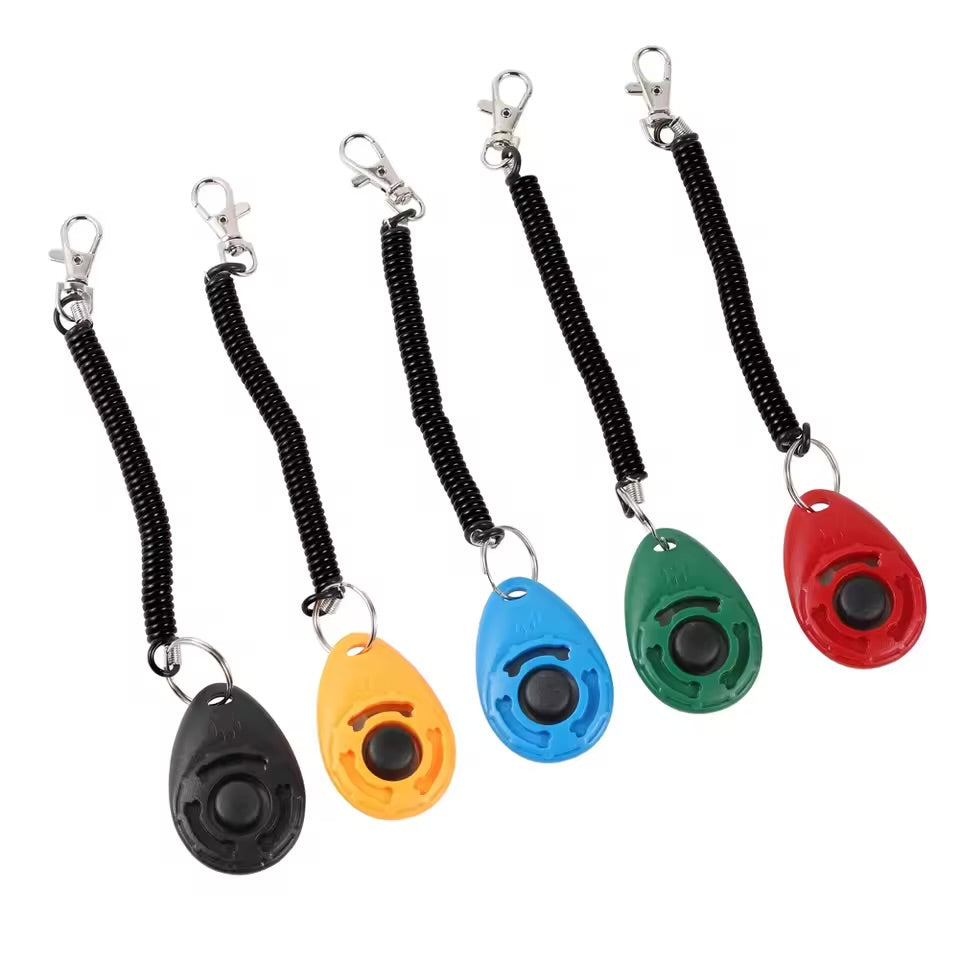 Dog Training Clicker Adjustable Wrist Strap Sound Trainer for Dogs & Cats