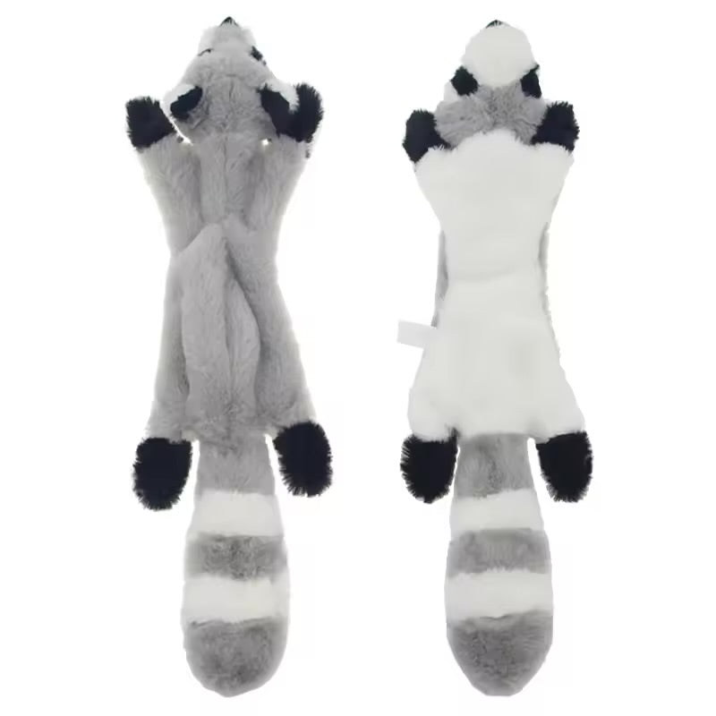 45cm Simulated Animal Plush Dog Toy No Stuffing Squeaky Crinkle Chew Toy for Dogs