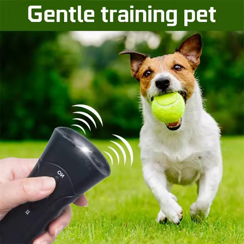 LED Ultrasonic Dog Repeller & Anti Barking Device Laser Training Tool for Dogs