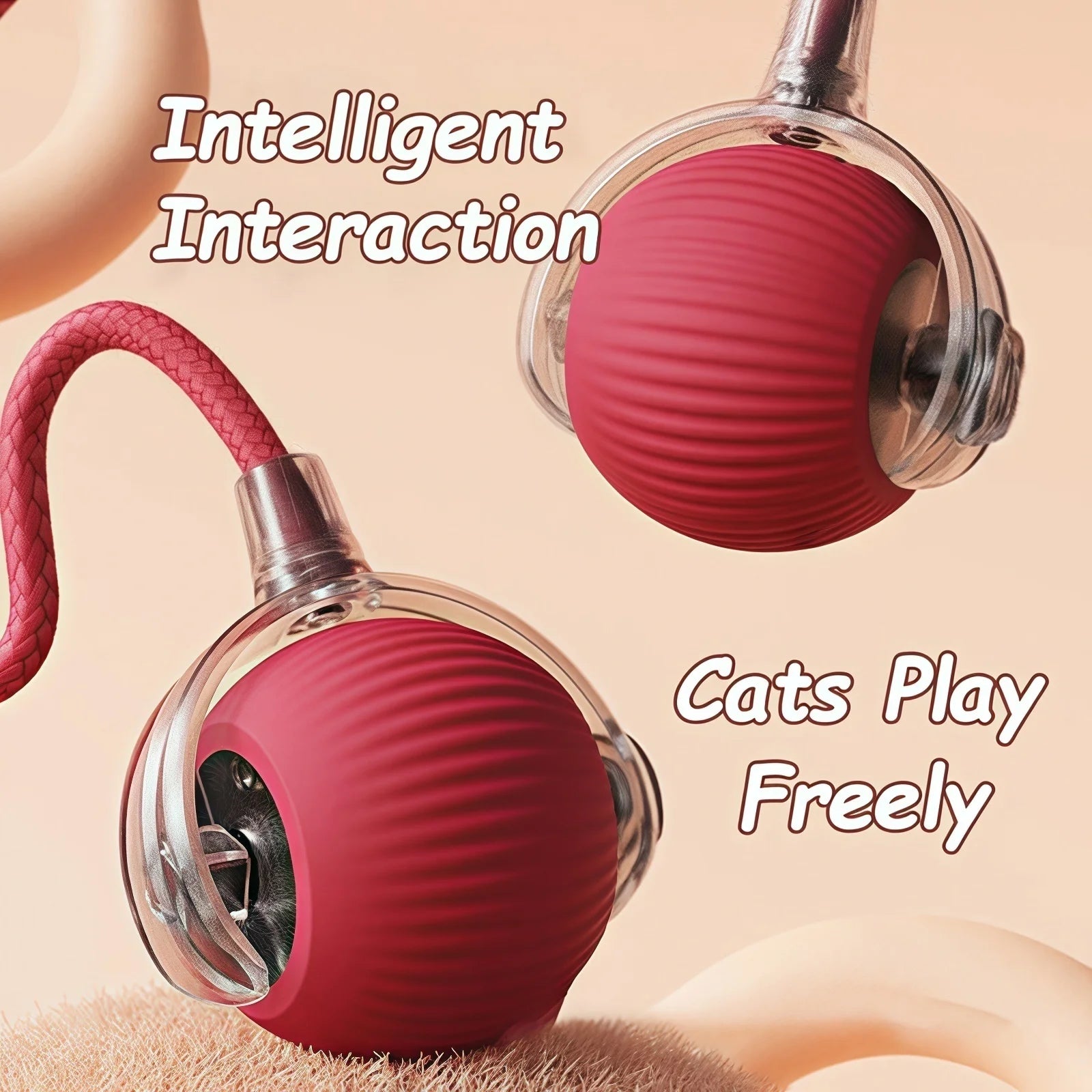 “Smart Interactive Cat Ball Toy — Automatic Rolling LED Pet Entertainer (3pc Set)”
