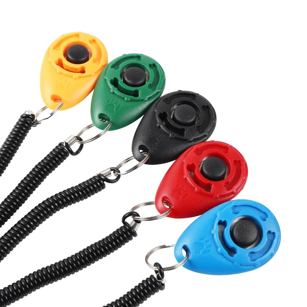 Dog Training Clicker Adjustable Wrist Strap Sound Trainer for Dogs & Cats