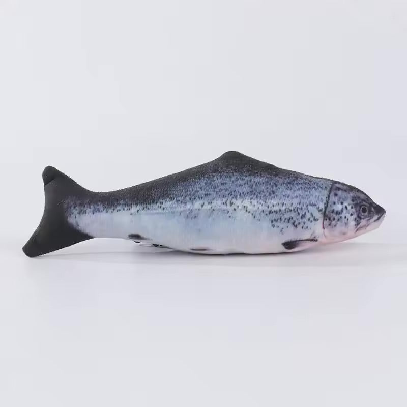 3D Fish Catnip Plush Cat Toy Soft Interactive Simulation Fish Doll for Cats