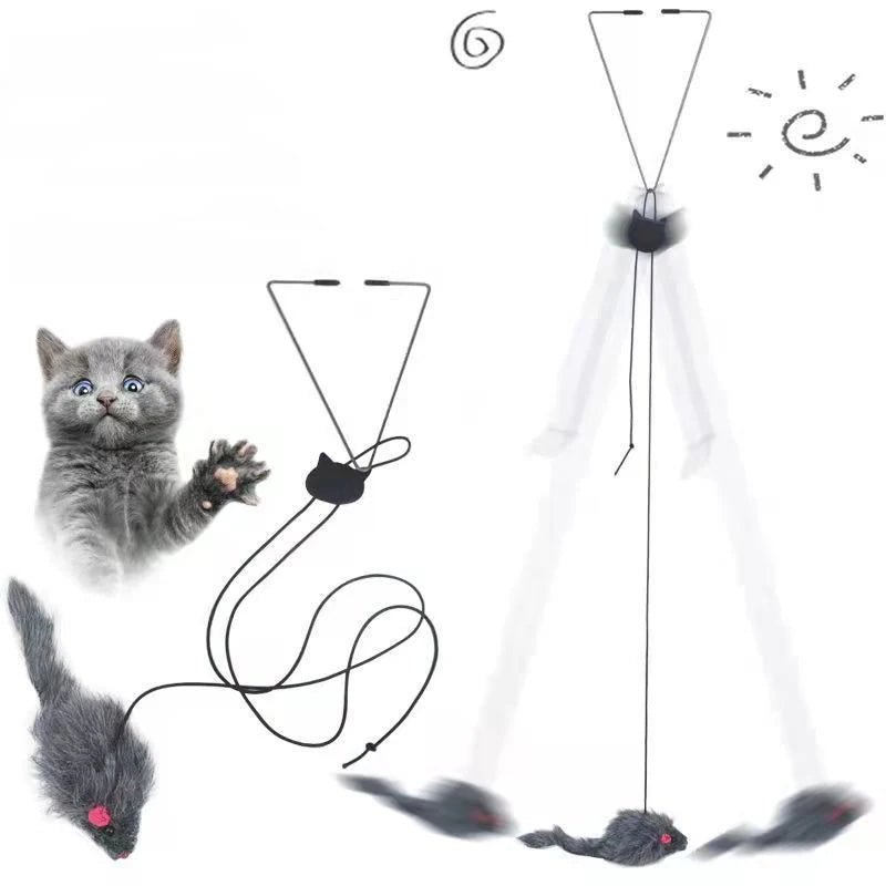 Door Hanging Cat Toy Interactive Stress Relief Hanging Toy for Cats & Kittens