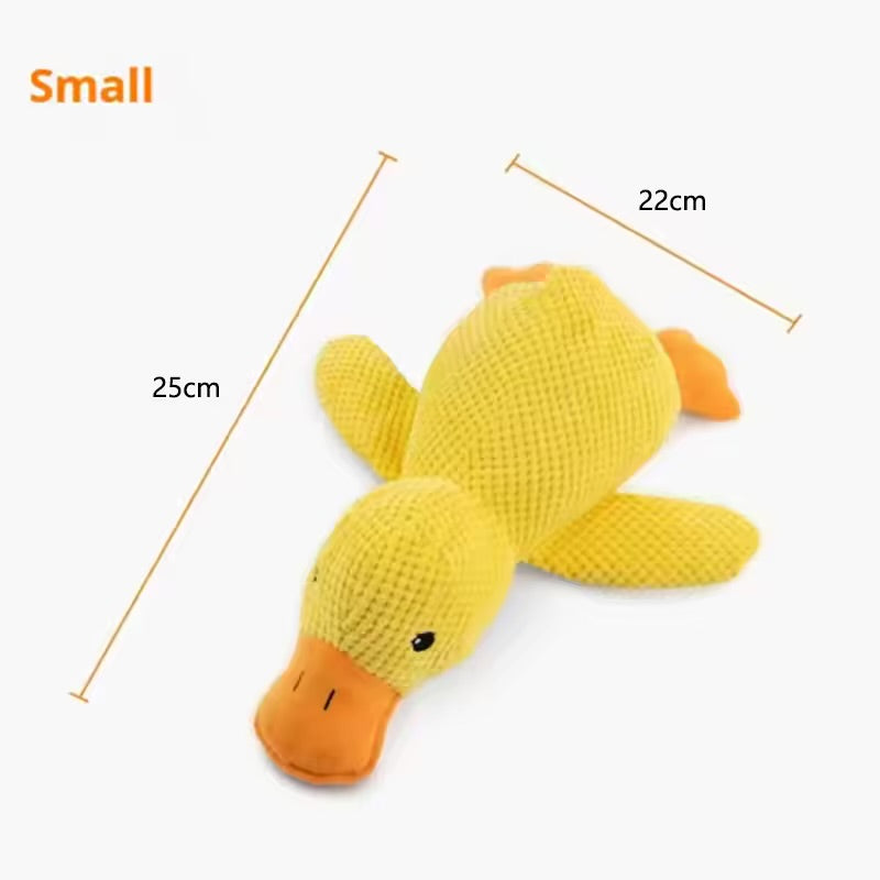 Cute Duck Plush Dog Toy Stress Relief Hugging Doll for Dogs & Puppies