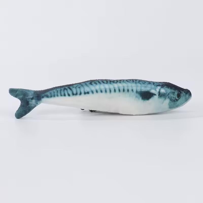 3D Fish Catnip Plush Cat Toy Soft Interactive Simulation Fish Doll for Cats