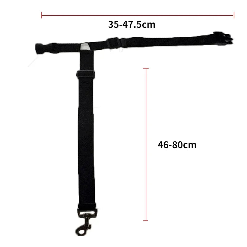 2-in-1 Dog Car Safety Belt & Harness Adjustable Nylon Seat Belt Leash for Dogs