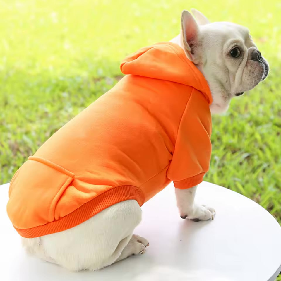 Hooded Dog Sweater Thickened Warm Winter Hoodie for Small Dogs & Cats