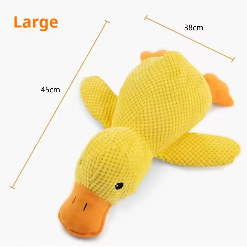 Cute Duck Plush Dog Toy Stress Relief Hugging Doll for Dogs & Puppies