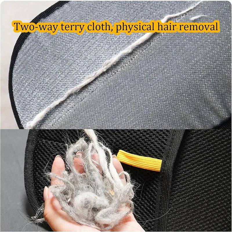 Double Sided Pet Hair Removal Gloves Reusable Fur Remover for Sofa Carpet & Furniture
