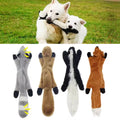 45cm Simulated Animal Plush Dog Toy No Stuffing Squeaky Crinkle Chew Toy for Dogs