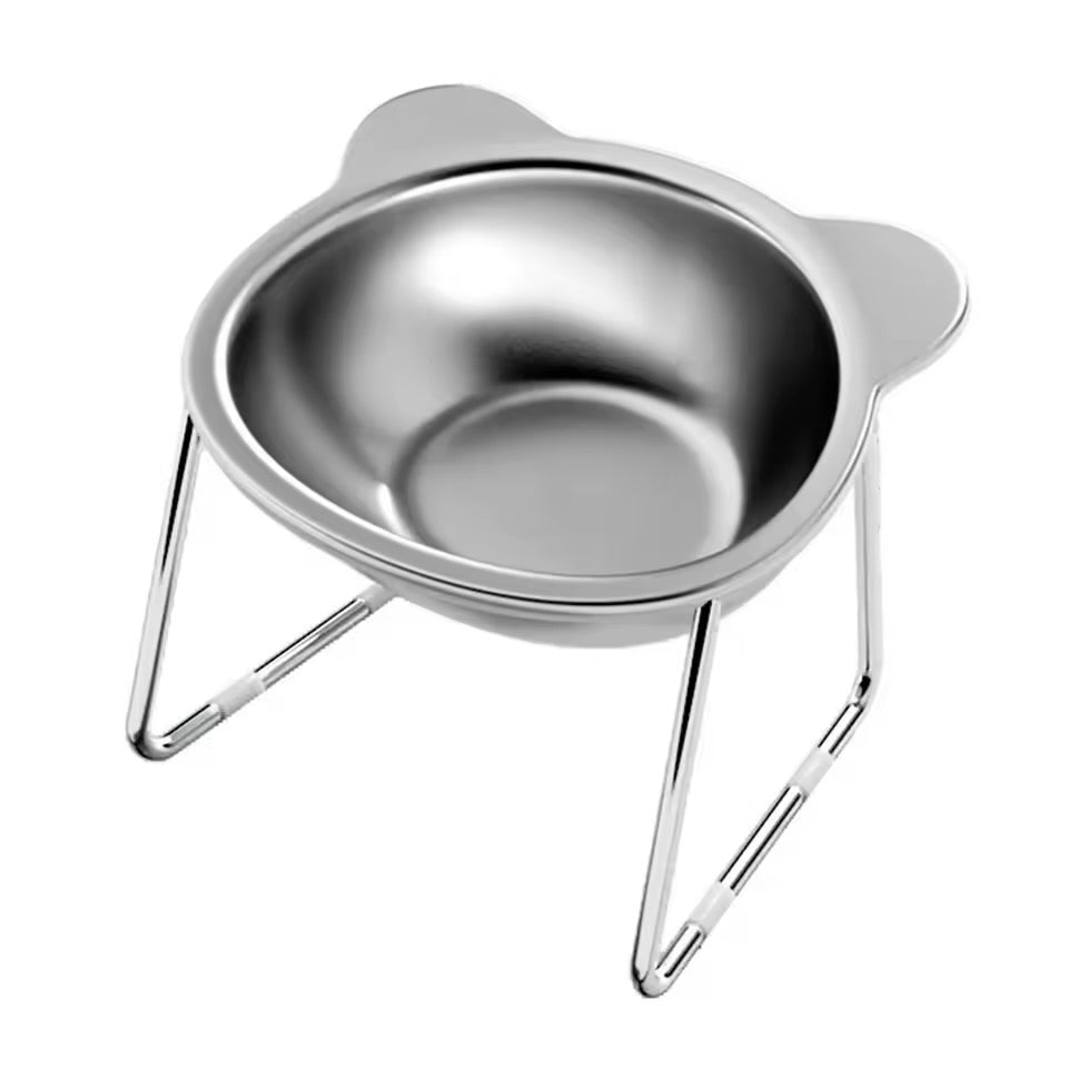 Tilted Neck Guard Pet Bowl Healthy Feeding Dish for Cats & Puppies