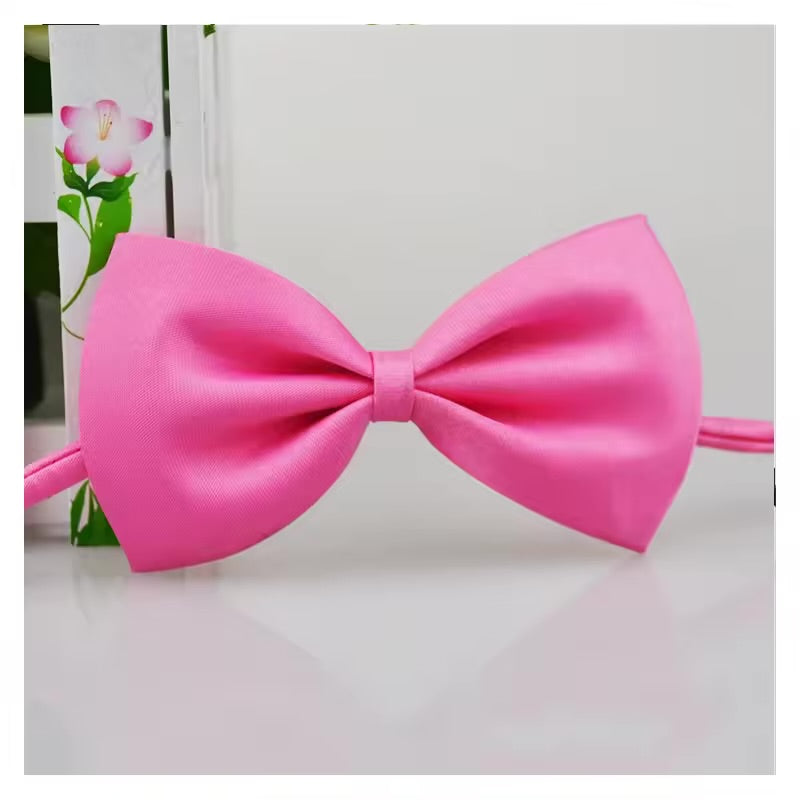 Adjustable Pet Bow Tie Collar Necklace Cute Accessory for Dogs & Cats