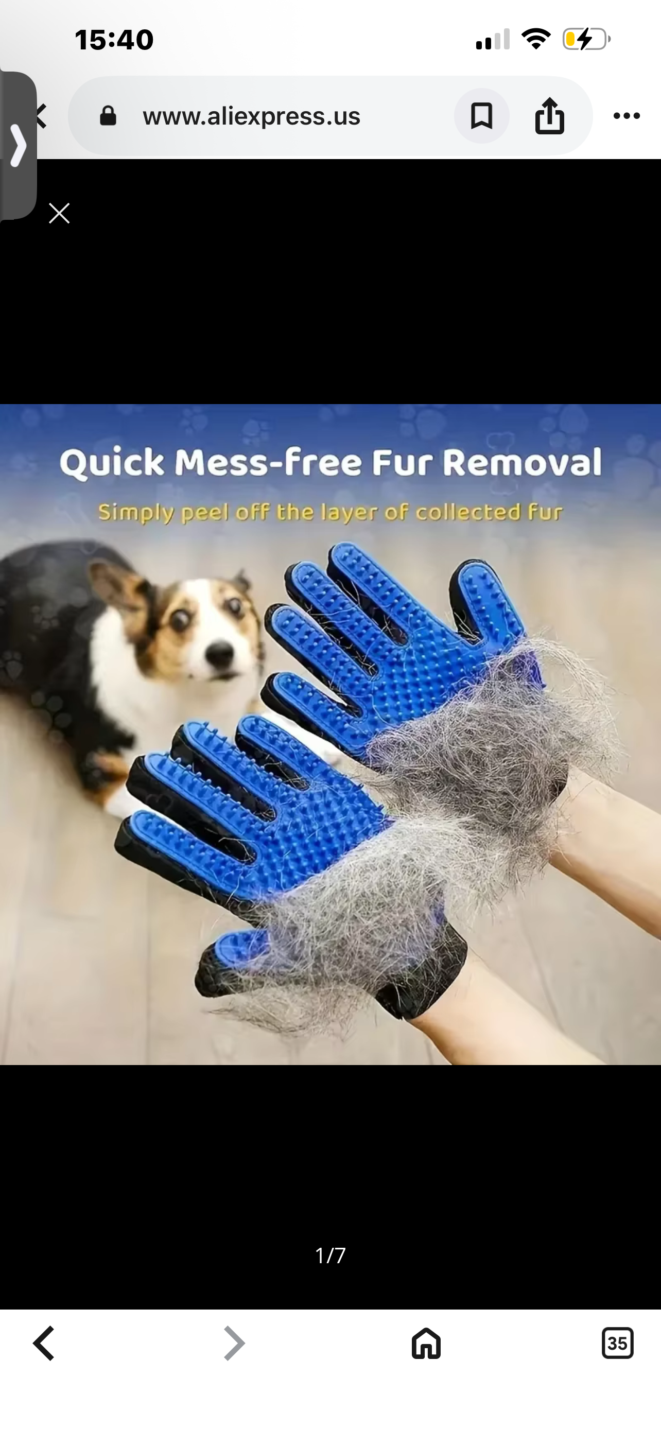 “Pet Grooming & Deshedding Glove — Gentle Massage Hair Remover for Dogs & Cats”
