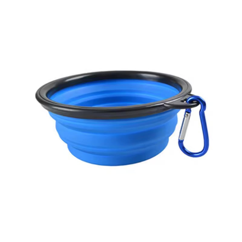 Collapsible Pet Travel Bowl Portable Silicone Food & Water Bowl for Cats & Dogs